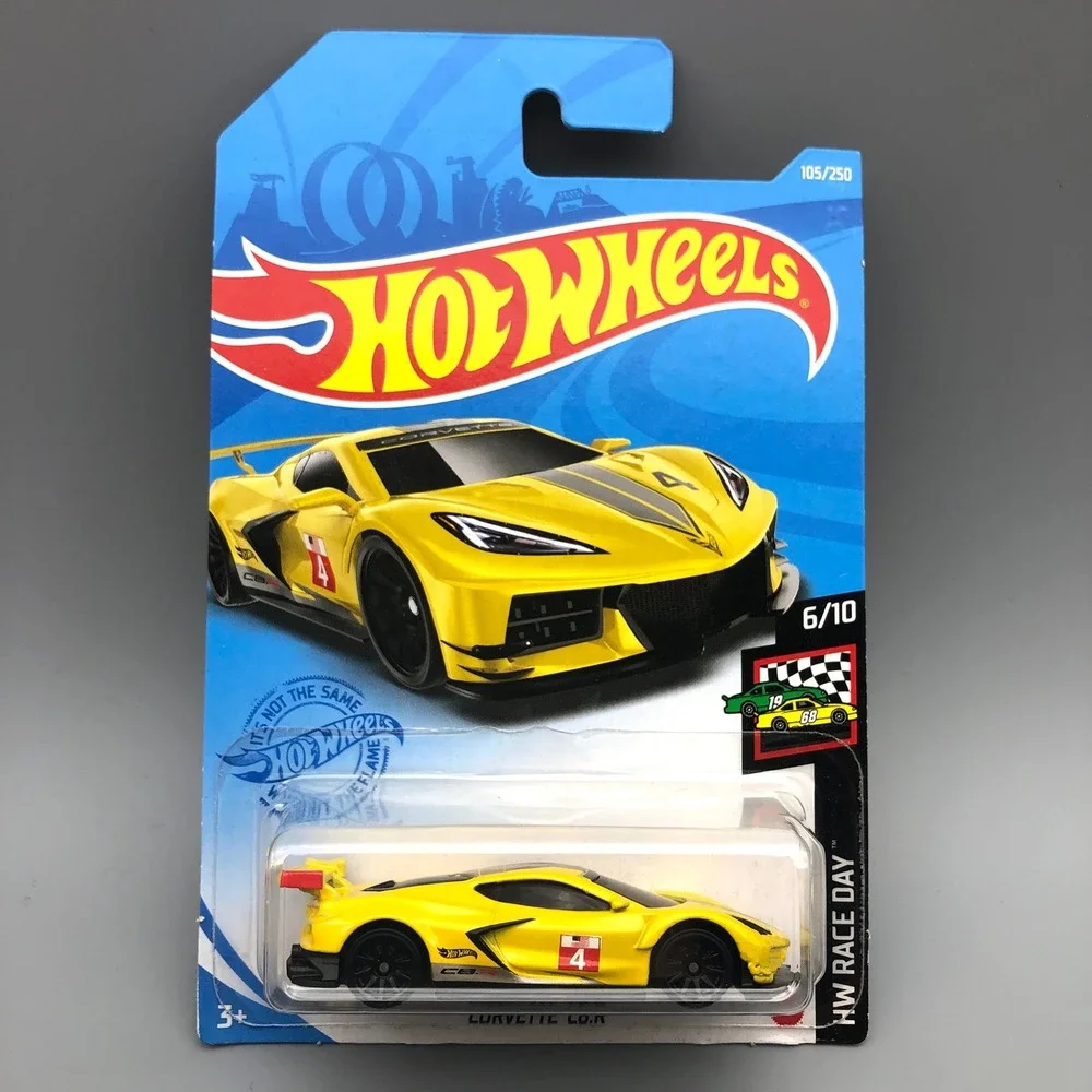 Hot Wheels Corvette C8.R Yellow 105/250 HW Race Day 6/10 Diecast Car GRX31-M7C5